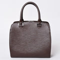 Louis Vuitton Epi Pont Neuf Handbag Mocha Silver