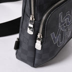Louis Vuitton Avenue Sling Bag Damier Graphite Canvas Silver — view 7