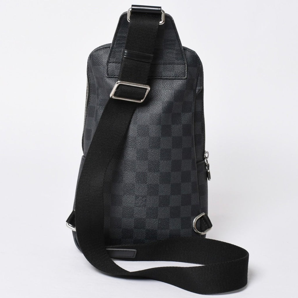 Louis Vuitton Avenue Sling Bag Damier Graphite Canvas Silver — view 2