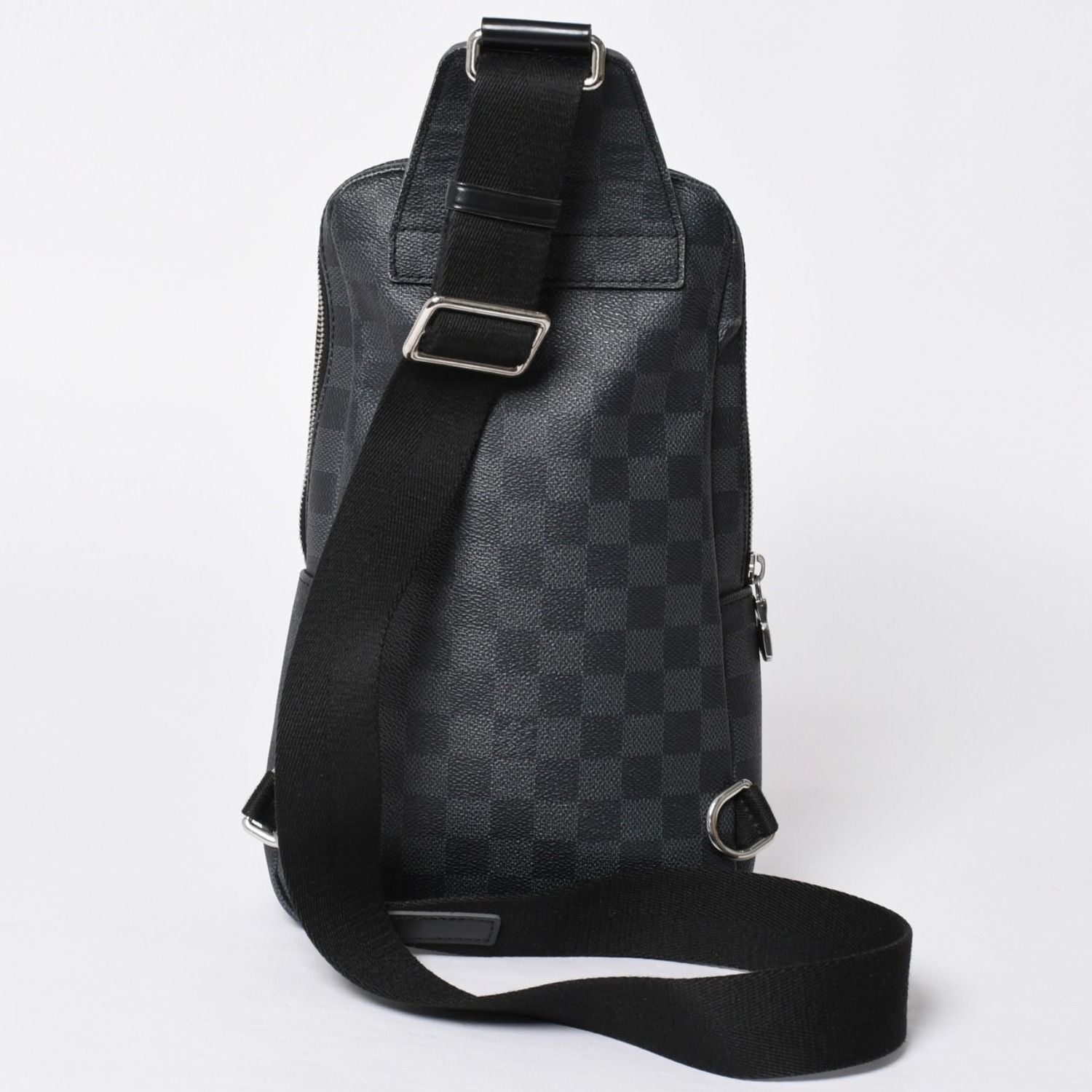Louis Vuitton Avenue Sling Bag Damier Graphite Canvas Silver — view 2