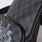 Louis Vuitton Avenue Sling Bag Damier Graphite Canvas Silver — view 8