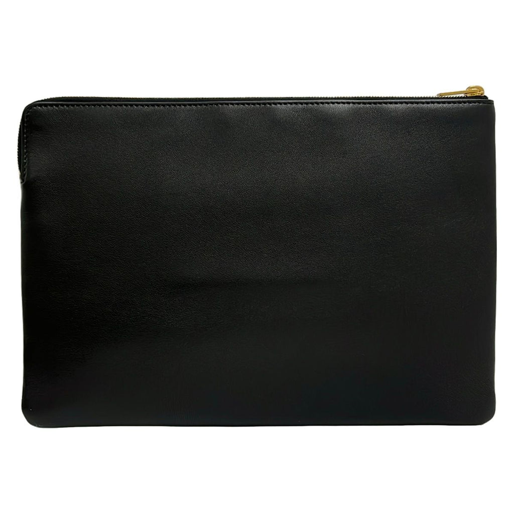Celine Clutch Ninelapouch Black Leather — view 3