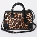 Loewe Amazona 23 2-Way Bag 352.99 Leopard Calf Hair Leather Black Gold