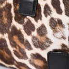 Loewe Amazona 23 2-Way Bag 352.99 Leopard Calf Hair Leather Black Gold — view 8