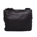 Prada Re-Nylon Shoulder Bag Nylon Leather Black Nero Silver Pouch — view 6