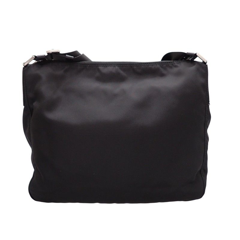 Prada Re-Nylon Shoulder Bag Nylon Leather Black Nero Silver Pouch — view 6