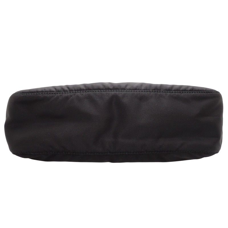 Prada Re-Nylon Shoulder Bag Nylon Leather Black Nero Silver Pouch — view 7