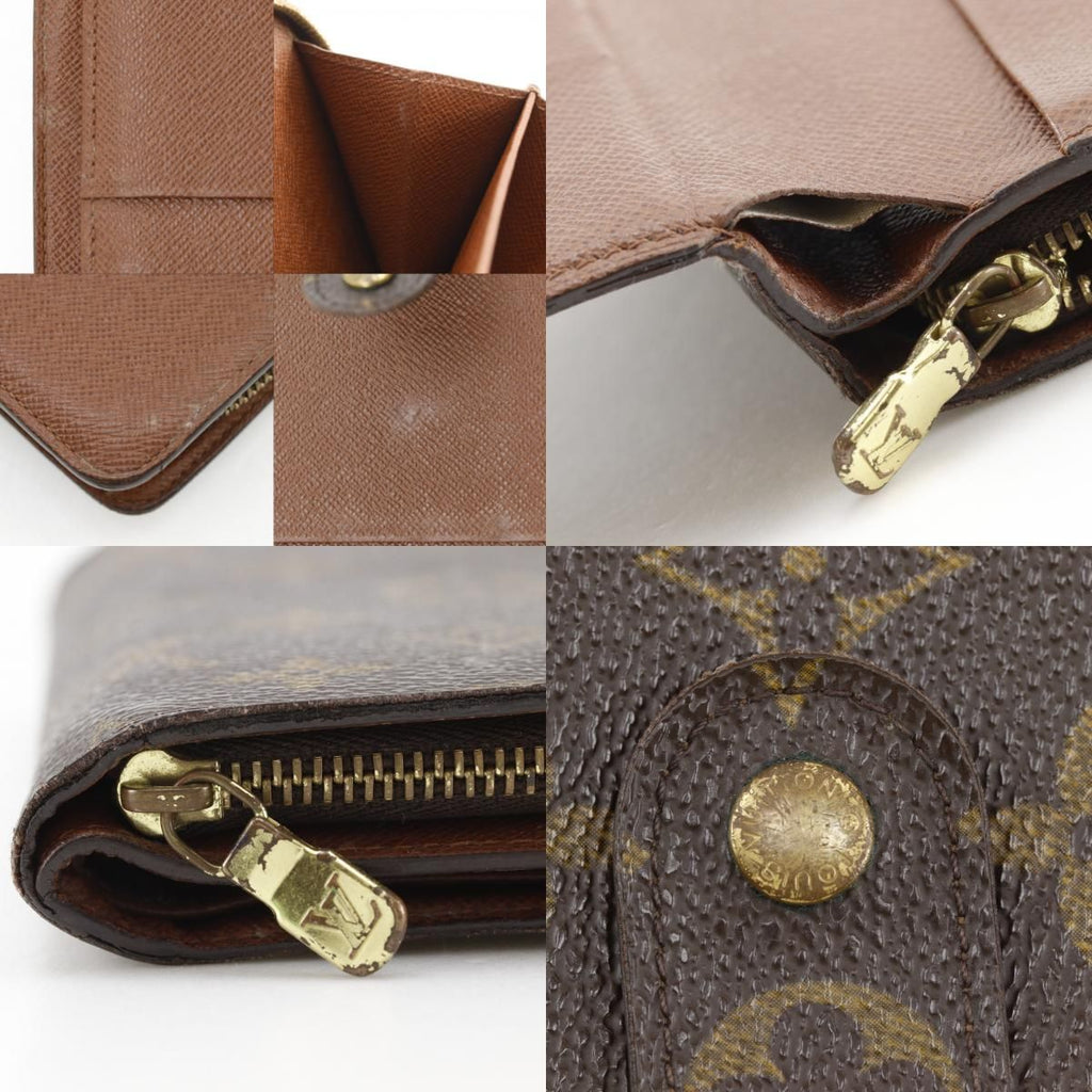 Louis Vuitton Zip Monogram Canvas Brown LadyWallet Wallet — view 9