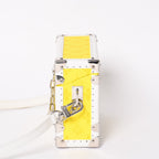 Louis Vuitton Monogram Virgil Abloh Logo Clutch Box Trunk Yellow — view 4