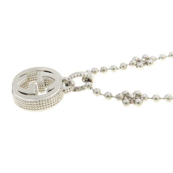 Gucci Interlocking Necklace Silver — view 3