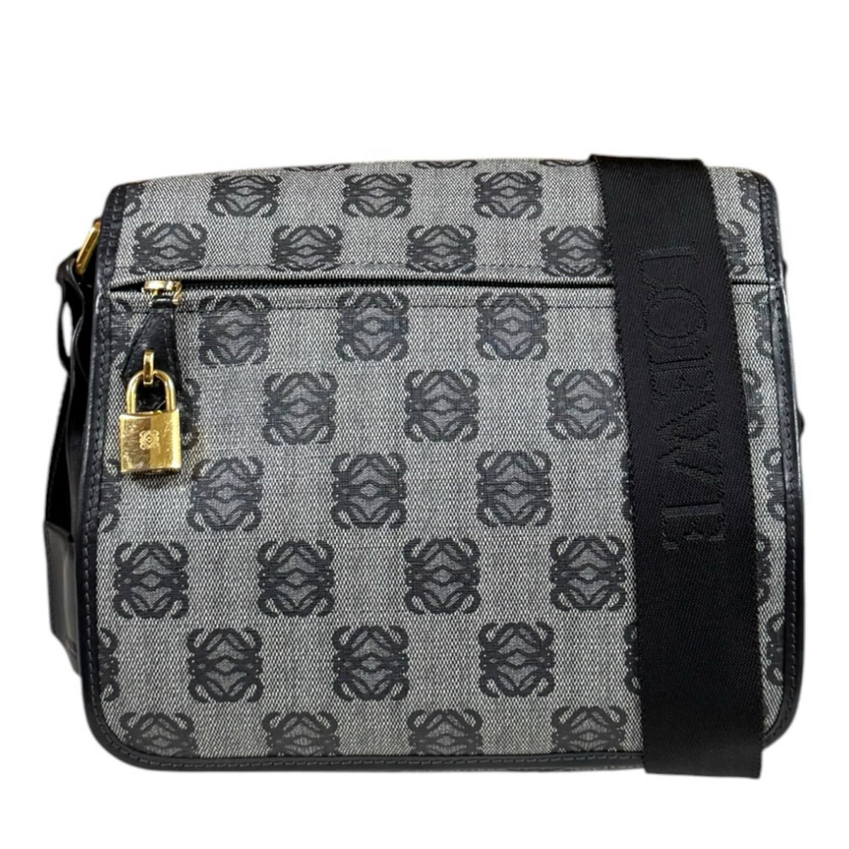 Loewe Anagram Shoulder Bag Gray