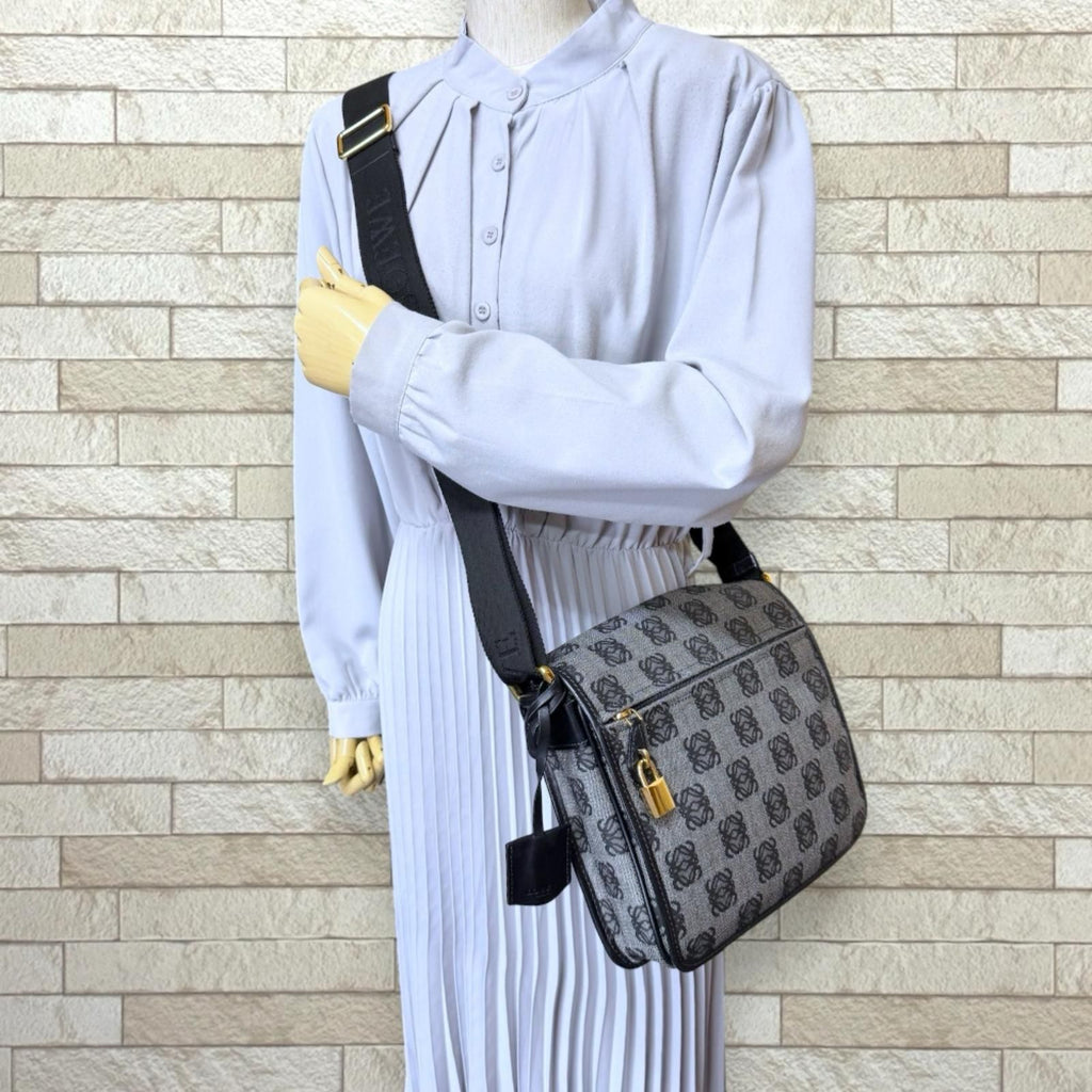 Loewe Anagram Shoulder Bag Gray — view 2