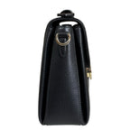 Gucci Interlocking Shoulder Bag Leather Black — view 4