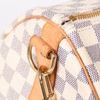 Louis Vuitton Boston Bag Keepall Bandouliere 55 Beige Damier Azur — view 4