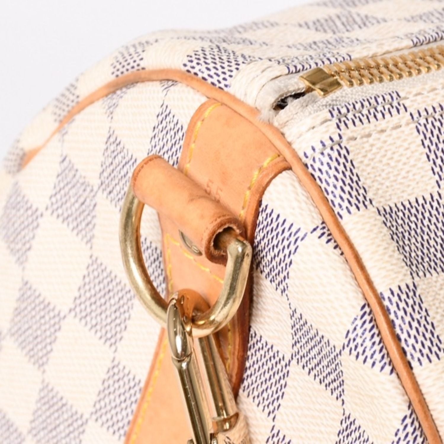 Louis Vuitton Boston Bag Keepall Bandouliere 55 Beige Damier Azur — view 4