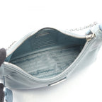 Prada Shoulder Bag Edition Light Blue Nylon Saffiano Leather — view 3