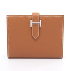Hermes Bifold Wallet Bearn Compact Gold Calf
