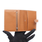 Hermes Bifold Wallet Bearn Compact Gold Calf — view 3