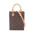 Louis Vuitton Handbag Sac Plat Canvas Leather Petite