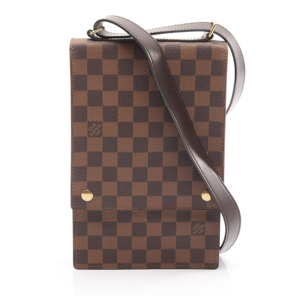 Louis Vuitton Shoulder Bag Portobello Canvas Leather