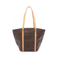 Louis Vuitton Tote Sac Shopping Canvas Leather