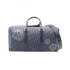 Dior Boston Bag Denim Tears Rango 50 Oblique Peace Sign Navy Canvas