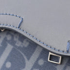 Dior Boston Bag Denim Tears Rango 50 Oblique Peace Sign Navy Canvas — view 7