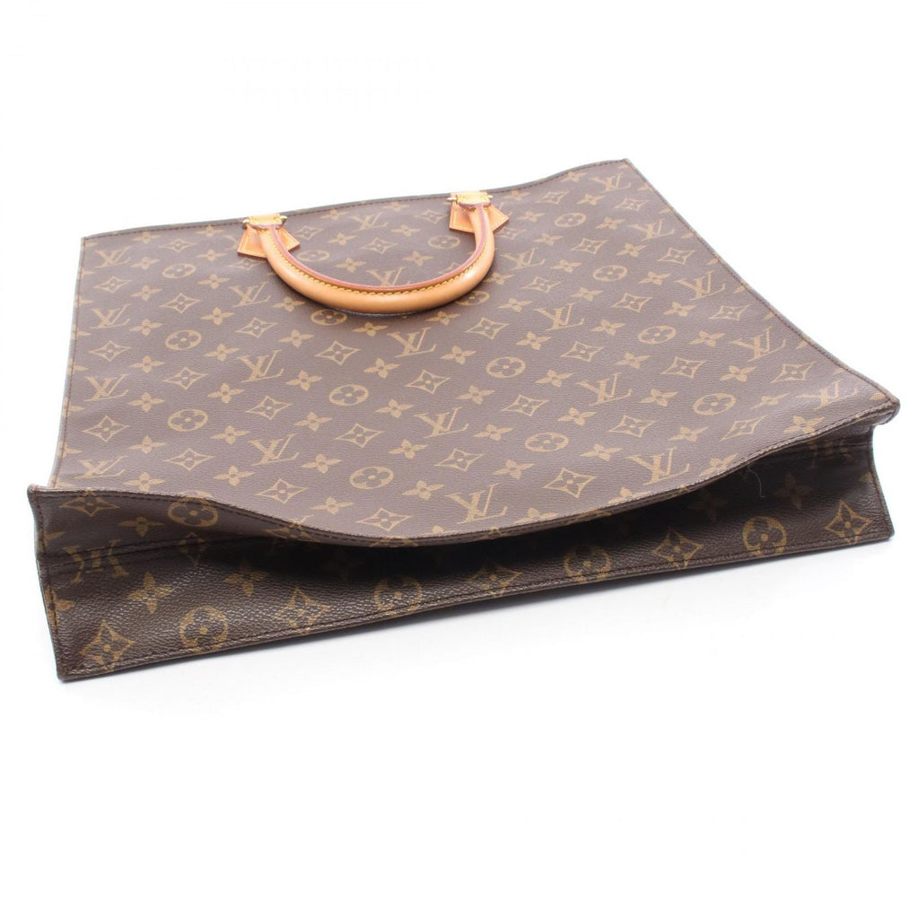 Louis Vuitton Tote Sac Plat Canvas Leather Sac Pla — view 6