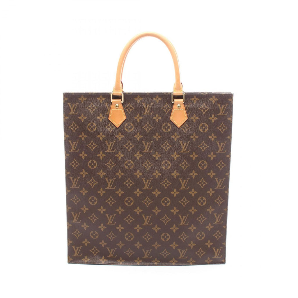 Louis Vuitton Tote Sac Plat Canvas Leather Sac Pla