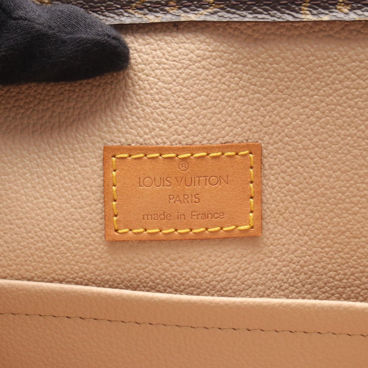 Louis Vuitton Tote Sac Plat Canvas Leather Sac Pla — view 4