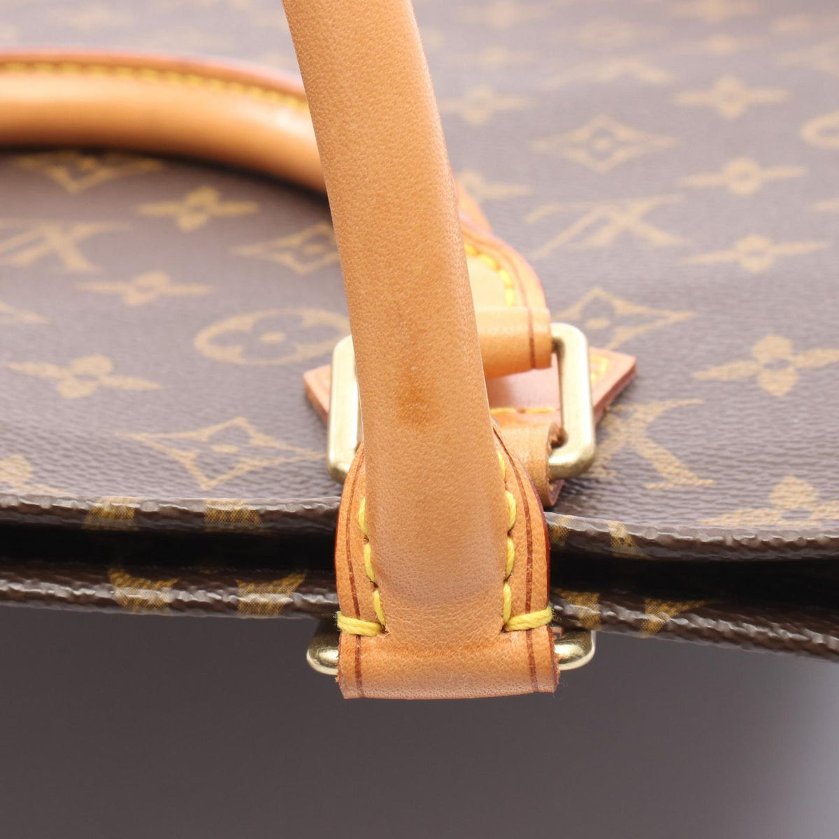 Louis Vuitton Tote Sac Plat Canvas Leather Sac Pla — view 8
