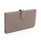 Hermes Bifold Wallet Bearn Souffle Etoupe Leather Calf — view 2