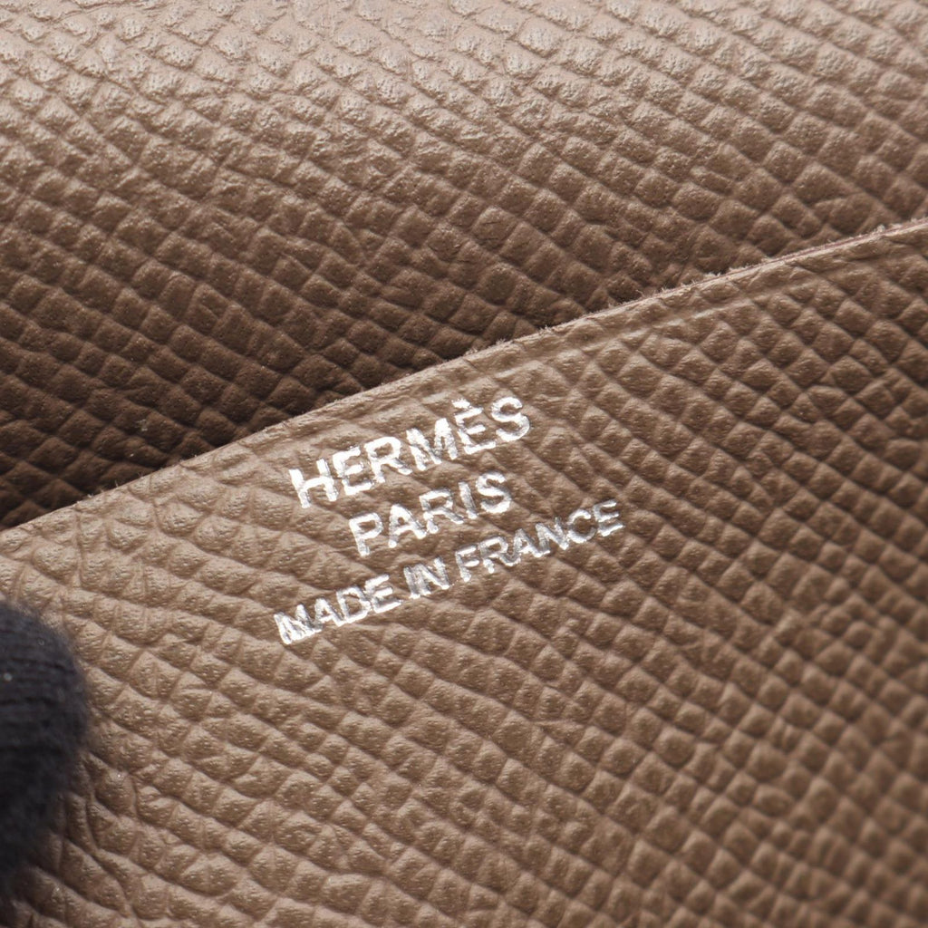 Hermes Bifold Wallet Bearn Souffle Etoupe Leather Calf — view 5