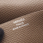 Hermes Bifold Wallet Bearn Souffle Etoupe Leather Calf — view 5