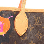 Louis Vuitton Tote Neverfull MM Monogram Rose Canvas Leather — view 7