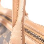Celine Handbag Paris Macadam Black Rose Gold Canvas Leather — view 5