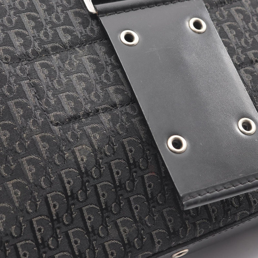 Dior Shoulder Bag Street Chic Trotter Black Canvas Leather — view 8