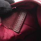 Dior Shoulder Bag Trotter Wine Red Canvas Leather — view 7
