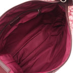 Dior Shoulder Bag Trotter Wine Red Canvas Leather — view 3