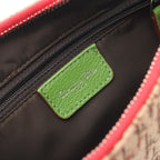 Dior Shoulder Bag Rasta Line Trotter Beige Canvas Leather Oblique — view 4