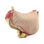 Dior Shoulder Bag Rasta Line Trotter Beige Canvas Leather Oblique — view 2
