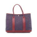 Hermes Tote Garden Party PM Blue Domarte Rouge Ache