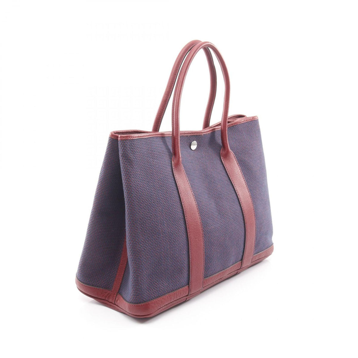 Hermes Tote Garden Party PM Blue Domarte Rouge Ache — view 2