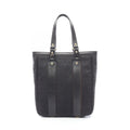 Fendi Tote Zucchino Black Canvas Leather