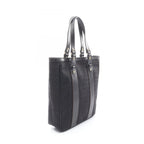 Fendi Tote Zucchino Black Canvas Leather — view 2