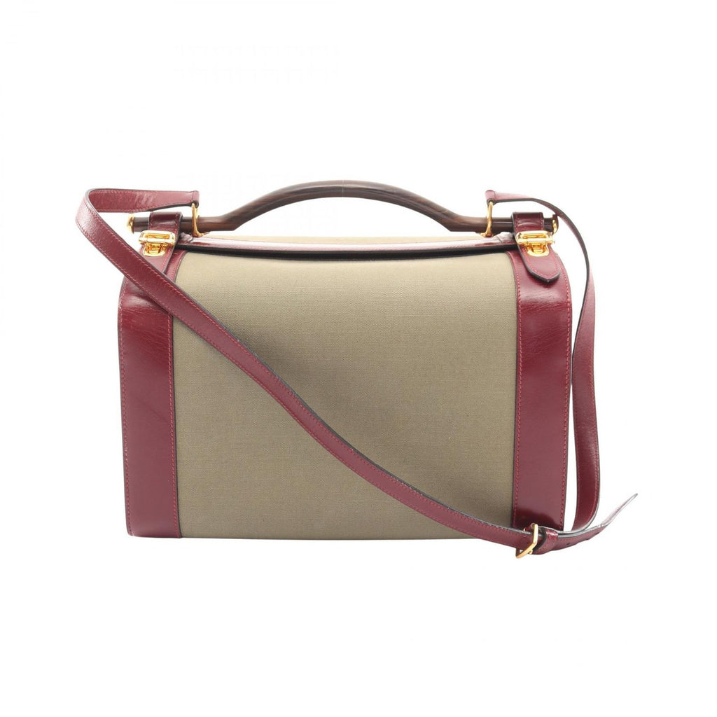 Hermes Shoulder Bag Cosmos Rouge Ash Khaki Calf 2-Way Vanity