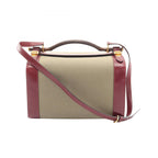 Hermes Shoulder Bag Cosmos Rouge Ash Khaki Calf 2-Way Vanity