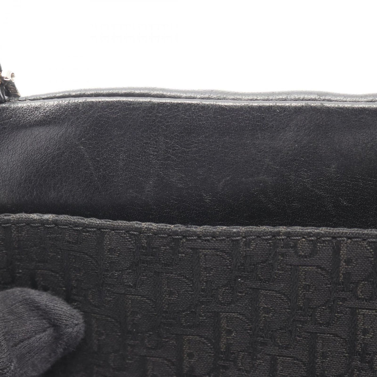 Dior Shoulder Bag Street Chic Trotter Black Canvas Leather — view 7