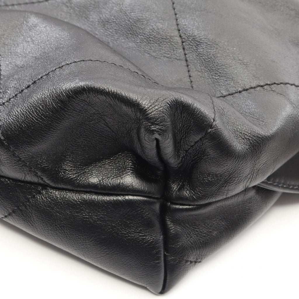 Chanel Backpack 22 Large Black Leather 22 Quilted Chain — view 6
