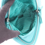 Prada Handbag Triangle 2-Way Blue Green Leather — view 3